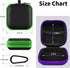 MOLOVA 2Pack Square Earbud Case with Carabiner, Portable EVA Storage Bag for Earphone, Earbud, Earpieces, SD Card
