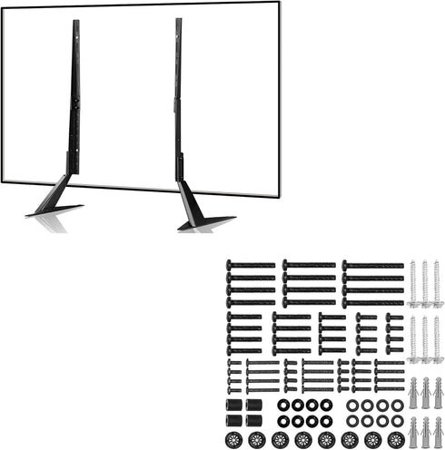 suptek Universal Tabletop TV Stand for 20-65 & 100 pcs TV Installation Hardware
