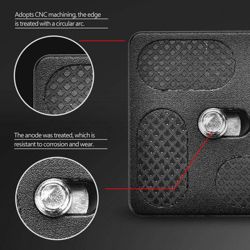 Quick Release Plate with 1/4inch Screw Mount for Monopod Tripod Ball Head SLR Camera