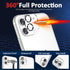 YMHML iPhone 11 Screen Protector - 3 Pack Tempered Glass, Military Grade Shatterproof, HD Clear, Case Friendly.