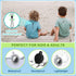 Waterproof AirTag Case, Soft Silicone Bracelet & Necklace for Kids, Black + Beige, White