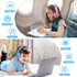 Kids Wireless Headphones, Bluetooth Over Ear Headset with Microphone, Cat Ear LED Light, Foldable Earphones for