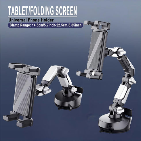 KZSAORN 4.7-13" (X257) Tablet Holder for Car, Dashboard Tablet Stand with Number Plate, Heavy Duty Windshield Phone