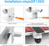 Eufy Security SoloCam S340 Camera Mount, Corner Mounting Bracket, 1 Pack, White Compatible with Eufy SoloCam S340