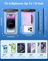 Floating Waterproof Phone Pouch, IPX68 Case with Lanyard for iPhone 15 14 13 12 Pro Max Samsung S24 S23 S22, Dazzling