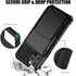 Nvollnoe iPhone 12/12 Pro Case with Card Holder - Dual Layer Heavy Duty Shockproof Wallet Case with Hidden Card Slot