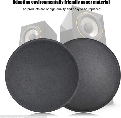 Sanpyl Speaker Dust Cap, 5Pcs 110mm Diameter Subwoofer Paper Dome Coil Cover Caps