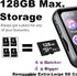 Voxitenus MP3 128GB 5.4 2" Player with TF Card, Bluetooth Lossless Sound Audio Player, Touch Screen Portable Music