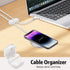Magnetic Cable Clips Cord Organizer Holder, 6 Pack Adhesive Wire Holder for USB Charging Cable Storage for Home Office