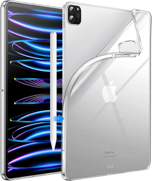 JETech Case for iPad Pro 11-Inch 2022/2021/2020 Model (4th/3rd/2nd Generation), Soft TPU Transparent