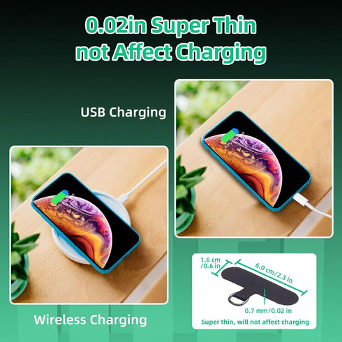 2 4 SEVENKA Adjustable Phone Lanyards, Cell Phone Wrist Straps & Phone Tether Tab with Spring O Ring Clasps, Phone