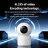 Jinvocloud 2K 3MP, 345 (128G 2 Indoor Pan/Tilt Home Security Mobile Tracking Camera Degree Wireless WiFi Webcam/Monitor