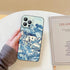 Compatible iPhone 14 Pro Max Case, Van Gogh Abstract Blue Lines Impression Landscape Phone Cover, Aesthetic Vintage