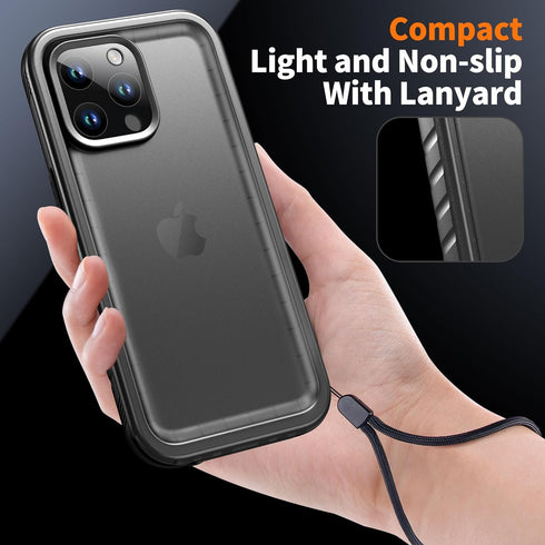 Cozycase Waterproof Shockproof Case for iPhone 15 Pro - Heavy Duty 360 Full Body Military Grade Protection with