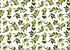 CORFOTO Fabric 9x6ft Lemon Branch Backdrop Yellow Lemons Green Leaves White Flowers Citrus