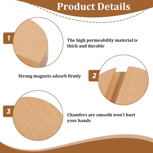 Larrel Round Wood Phone Stand, Sleek Round Single Slot Mobile Holder, Lightweight Kitchen Phone Holder, Convenience