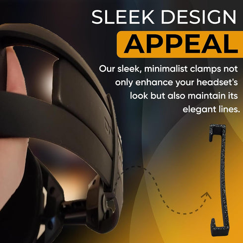 Upgrade your Astro A50 Gen. 4 with SplashNColor A50 Support Brace Clamps for a secure, comfortable fit - 2 Pack Black.