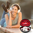 Comecase Travel Hard Carrying Case for Beats Studio Pro/Solo 4 3/Studio3/Solo2/Solo Pro Bluetooth Headphones (Black+Red)