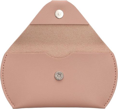 kwmobile Mouse Pouch for Apple Magic Mouse 1/2 & Logitech Pebble Wireless Case, PU Leather - Dusty Pink