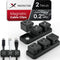 X-Protector Magnetic Cable Holders - 2 Triples Premium Self-Adhesive Cable Clips for Car, Desk, Cord Organizer, Black