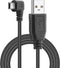 PASOW Mini USB Charging Cable 11.5FT, USB 2.0 A-Male to Mini-B Car Charger Adapter for Dash Cam, Left Angle