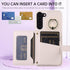 Samsung Galaxy S23 5G Wallet Case with Screen Protector, Ring Stand, Card Holder, Lanyard - Beige for Men & Women.