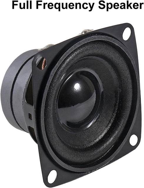 ALMOCN 2PCS 2" 8Ohm 10W DIY Small Full Range Audio Speaker Stereo Woofer Loudspeaker for Arduino and DIY Speaker