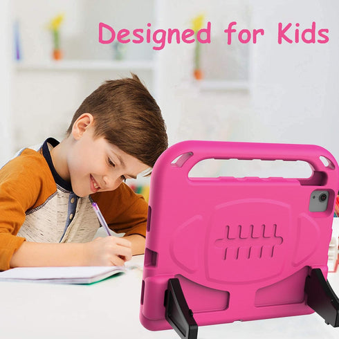 BMOUO Kids Case for iPad Air 5th/4th Generation 2022/2020, Shockproof Handle Stand with Built-in Screen Protector