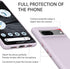 Amzpas Silicone Phone Case for Google Pixel 7, Soft Protective Cover for Men and Women, Durable Shockproof (Purple)