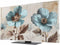 Singingin Teal Broccoli TV Dust Cover 85 Inch, Rustic Farmhouse Flower Leaf Retro