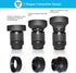 Veatree 67mm Lens Hood Set, Collapsible Rubber with Filter Thread, Reversible Tulip Flower Hood, Center Pinch Cap &