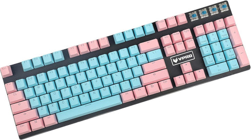 Carbon Miami PBT Doubleshot Shine Through ANSI Backlit Keycaps for MX Mechanical Keyboard Melody 96 KBD75 68 61 87 104