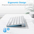 OMOTON Wired Keyboard for Mac, Dual Interface, Comfortable Typing Angle, Stable Connection, Compatible with MacBook,