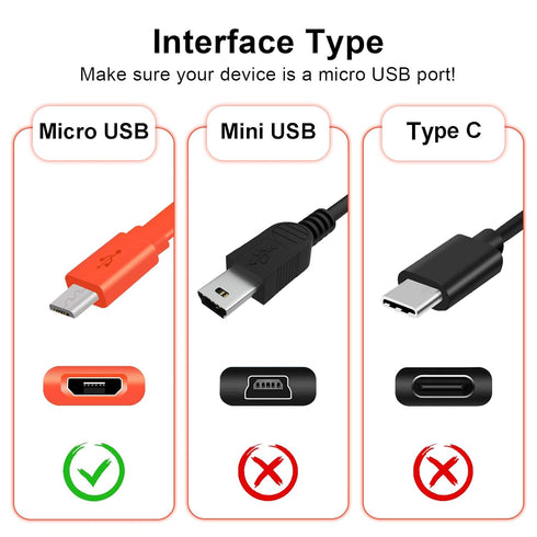 Micro USB Cable for JBL Speaker Compatible with JBL Charge 3, Charge 2, Flip 4, Pulse 2, Flip 2, Flip 3, Pulse, Go, Clip Plus, Clip, Charge 2 Plus Speaker, Micro USB Cord, 3.3ft
