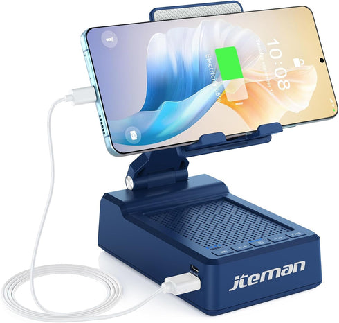 JTEMAN Gifts for Men Women,Cell Phone Stand with Bluetooth Speaker,Cool Tech Gadgets,Unique Birthday