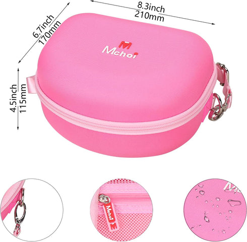 Mchoi Hard Case for Riwbox CT-7 Pink/Jack CT-7S Cat Green/IC-HS01 Bluetooth Headphones, Pink Case Only