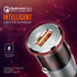 Car Phone Charger, 3A Max Qualcomm QC3.0 Fast Charging Smallest Cigarette Lighter Adapter, for iPhone 14 Pro/13/12/11, Samsung Galaxy S23/S22/S21, Note 20, Google Pixel, Moto