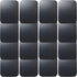 Replacement Metal Plates Set 16 Pack for Magnetic Car Mount, Black Rectangular Iron Stickers with 3M Adhesive Backing