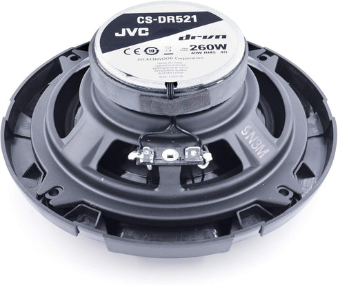 JVC Mobile CS-DR521 drvn DR Series 5.25" Shallow-Mount Coaxial Speakers (260 Watts Max, 2 Way)