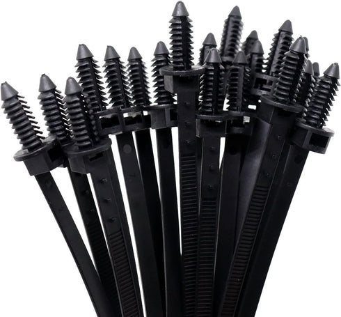 Push Mount Wire Ties, Snap in Zip Tie Automotive Clips Nylon Wire Harness Clips 150pcs