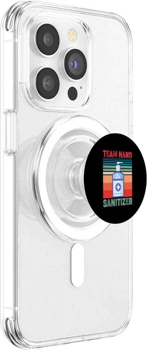 Funny Germaphobe Germaphobe Team Hand Sanitizer Funny PopSockets PopGrip for MagSafe