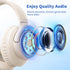 3.5mm 4.9ft MP3/4, Botesty Sound Headphones Wired with Microphone, Over Ear Foldable Plug in Headphones Corded