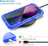 SPORTLINK Waterproof Case for iPhone 13 Pro, Full Body Shockproof Dustproof Phone Screen Protector, Blue