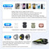 Aluminum Alloy Wireless Charger for Samsung, Foldable 2 in 1 Travel Wireless Charging Station Compatible with Samsung