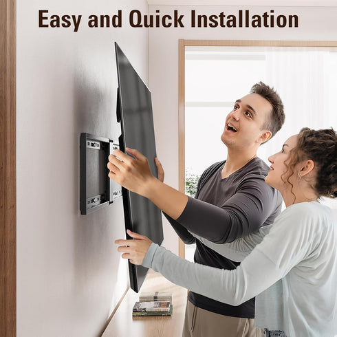Mounting Dream Fixed TV Wall Mount, Low Profile Bracket for 42-90 Inch TVs, Space Saving, Max VESA 800x400mm