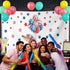 Generic 10 8 Independence Day Photo Backdrop for Photoshoot, x FT Flag Day Sausage Dog Blue Red Star Balloon Photo