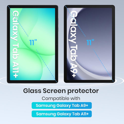 2-Pack A11 (A11+) 2025 A9 (A9+) 2023 11-inch, 9H CoBak Tempered Glass Screen Protector for Samsung Galaxy Tab Plus /