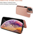 OT ONETOP 13 6.1 Inch(Rose ONETOP Compatible with iPhone Wallet Case with Card Holder, PU Leather Kickstand Card Slots