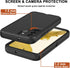 Samsung Galaxy S22 Heavy Duty Case with Belt Clip Holster, 2X Screen Protector, Rugged Military Grade Protection (Black)
