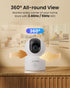 ZOSI C518 4MP Monitor,2.4G/5G Detection,2 Indoor Pan/Tilt Smart Home Security Camera for Pet Dog Baby Dual-Band Plug